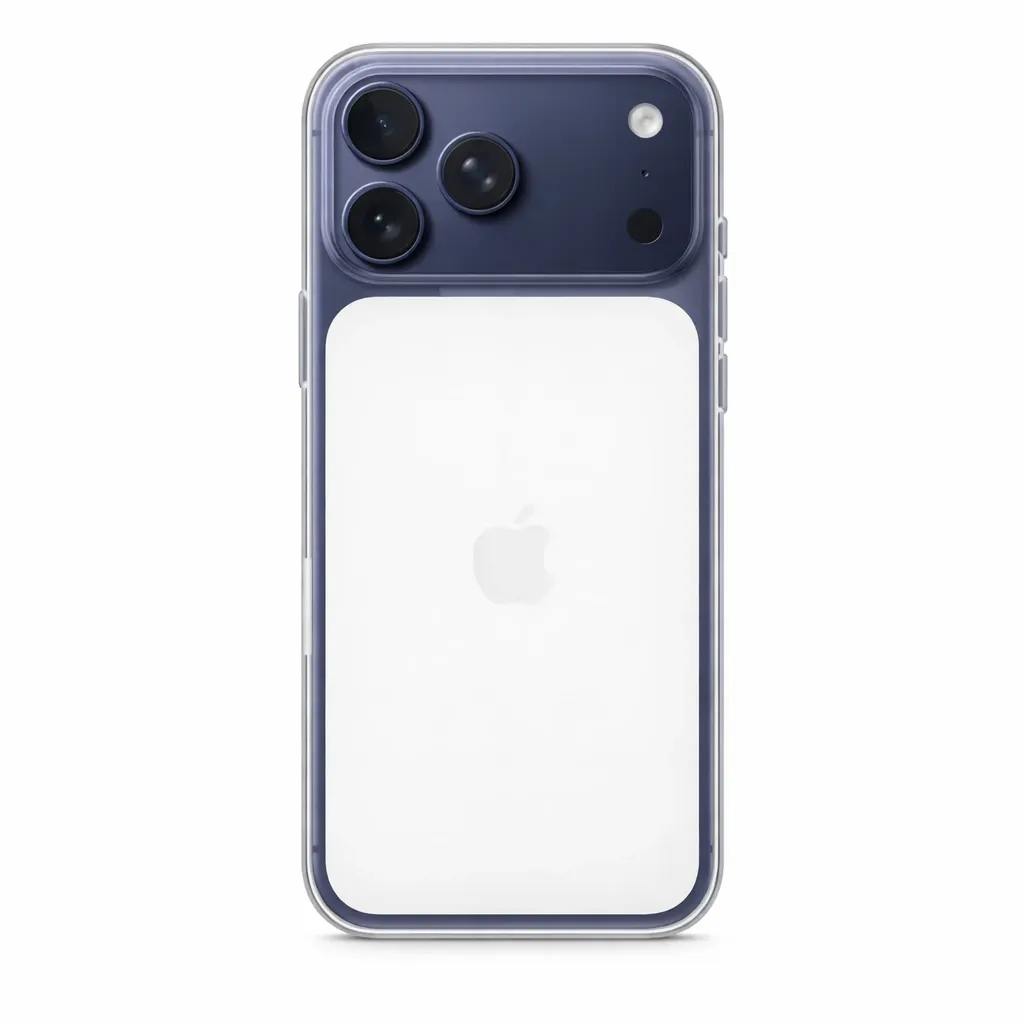 Clear iPhone 15 mockup on white background.webp