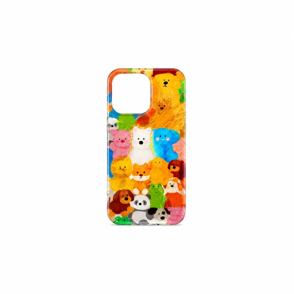 Happy Paws Artistic Animal Case for iPhone 17 Series